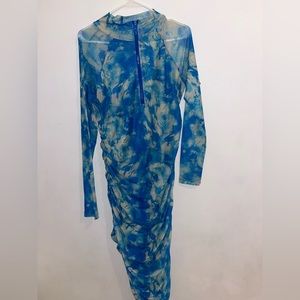 Cute blue fashion nova dress